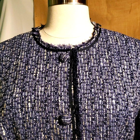 (MD)  Emma James by Liz Claiborne Tweed Jacket - Picture 2 of 9
